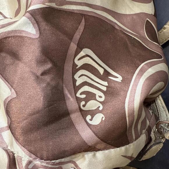 Vintage Guess Purse Y2K Monogram Logo Beige Tan Hand Bag - Picture 10 of 15